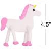 ArtCreativity 24 Pcs Bendable Unicorns Toys for Girls, Flexible Easter Gift Toys Unicorn Figurines, Easter Basket Essentials, Cupcake Toppers, Piñata Fillers, Birthday Party Favors, Goodie Bag Stuffer