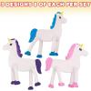 ArtCreativity 24 Pcs Bendable Unicorns Toys for Girls, Flexible Easter Gift Toys Unicorn Figurines, Easter Basket Essentials, Cupcake Toppers, Piñata Fillers, Birthday Party Favors, Goodie Bag Stuffer