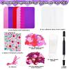 ArtCreativity 314 PCS Valentine’s Day Bookmark Craft Kit – Makes 24 Bookmarks – Valentine Crafts for Kids Classroom – Valentines Bookmark Craft Kit with Hearts, Glitter Stickers, Rhinestones, Ribbons
