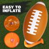 ArtCreativity 36″ Giant Jumbo Inflatable Football with Tee Stand – Large Inflatable Football for Sports Party Decorations – Blow Up Foot Ball Decor for Tailgates – Game Day Party Supplies