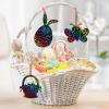 ArtCreativity 48 Pcs Easter Scratch Art for Kids, Includes Wooden Sticks & Ribbons, Fun Craft Kit, Creative Teen Easter Basket Stuffers, Unique Decorations & Gifts for Children