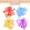ArtCreativity 48 Pcs Robot Toys, Bendable Figure Toys for Kids 3-5 in 4 Vibrant Colors, Robot Party Favors, Toy Robots for Toddler, Great for Birthday Party Favors, Goodie Bag Stuffer Pinata Filler