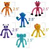 ArtCreativity Animal Bendable Figures, Set of 48, Stress Relief Bendy Toys for Kids in Panda, Tiger, Giraffe, Monkey, Elephant and Lion Designs, Bendable Toys, Zoo Animal Party Favors