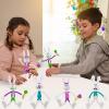 ArtCreativity Bendable Easter Bunny Figurines, Set of 8, Fidget Toys with 4 Colorful Designs, Fidget Toys for Kids for Stress Relief, Great as Easter Basket Stuffers, and Giveaways
