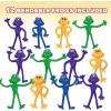 ArtCreativity Bendable Frog Figures, Set of 12, Bendable Toys for Kids, Animal Party Favors for Boys and Girls, Stress Relief Fidget Toys for Kids, Easter Basket Stuffers, and Pinata Fillers