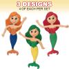 ArtCreativity Bendable Mermaid Figures (Set of 12) Bendable Toys for Kids, Mermaid Party Favors for Boys & Girls, Stress Relief Fidget Toys for Kids, Goodie Bag Stuffers, and Pinata Fillers