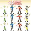 ArtCreativity Bendable Pirate Figures, Set of 12 Flexible Men, Birthday Party Favors for Boys & Girls, Stress Relief Fidget Toys for Kids and Adults, Goody Bag Stuffers, Piñata Fillers(4 inches)
