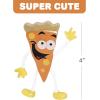 ArtCreativity Bendable Pizza Figures, Set of 12, Bendable Toys for Kids, Pizza Party Favors for Boys and Girls, Stress Relief Fidget Toys for Kids, Goodie Bag Stuffers, and Pinata Fillers