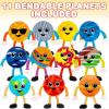 ArtCreativity Bendable Planets (Set of 11) Bendable Planet Toys for Kids, Outer Space Party Favors for Boys & Girls, Stress Relief Fidget Toy, Educational Toys for Kids, Goodie Bag Stuffers