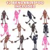 ArtCreativity Bendable Poop Toys – Set of 12 Flexible Poop Figures for Kids, Silly Stress Relief Fidget Toys, Funny Party Decorations, Goody Bag Stuffers, and Piñata Fillers