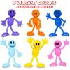 ArtCreativity Bendable Smile Figures – 12 Smiley Face Flexible Toys for Kids & Adults, Party Favors, Goody Bag Stuffers, Easter Basket & Piñata Fillers