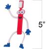 ArtCreativity Bendable Toothbrush Figures – 12 Dental Toys for Kids, Dentist Office Giveaways, Toothbrush Toys & Party Favors, Stress Relief Fidget Toys, Piñata Fillers
