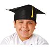 ArtCreativity Black Graduation Caps for Kids, Pack of 12, Child-Size Grad Hats for Preschool, Kindergarten Boys, Girls, Children, Comfortable Felt Graduation Caps with Yellow Tassels