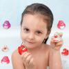 ArtCreativity Christmas Rubber Duckies for Kids, Pack of 12, Holiday-Themed Rubber Ducks for Bath or Pool, Fun Christmas Duckies Party Favors, Bulk Xmas Ducks for Cruise Ship & Events(Valentines)