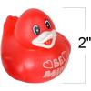 ArtCreativity Christmas Rubber Duckies for Kids, Pack of 12, Holiday-Themed Rubber Ducks for Bath or Pool, Fun Christmas Duckies Party Favors, Bulk Xmas Ducks for Cruise Ship & Events(Valentines)