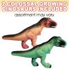 ArtCreativity Colossal Growing Dinosaurs, Set of 2, Dinosaur Water Growing Toys That Become 3X Big, Dinosaur Party Favors and Decoration Supplies, STEM Toys for Boys and Girls