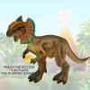 ArtCreativity Dilophosaurus Dinosaur Toy – Soft Touch, Roaring Sounds, Free Standing, Great for Imaginative Play