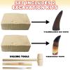 ArtCreativity Dino Teeth Dig and Discover Excavation Kit for Kids, Includes Triceratops and Spinosaurus Toy Fossil Teeth with 2 Digging Tools, Interactive Dinosaur Gifts for Boys and Girls(T-rex and Tarbosaurus (2 Teeth))