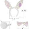 ArtCreativity Easter Bunny-Costume-Accessories, 3 Piece Set, Bunny Outfit with Plush Ears, Tail, and Bowtie, Bunny Ears Headband Set for Kids and-Adults-for Easter, Halloween, and Dress Up Fun