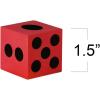 ArtCreativity Foam Dice for Kids, Bulk Set of 48, 1.5 Inch Large Multicolored Hexahedron Dice, Great for Classroom, Casino Party Decorations, Board Games(48 Pack)