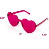 ArtCreativity Heart Glasses Pack – 24 Heart Glasses (Bulk) – Heart Shaped Glasses in 4 Colors – Heart Sunglasses for Women, Kids, Bachelorette Parties – Heart Accessories for Girls and Boys