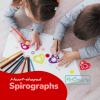 ArtCreativity Heart Shaped Spirographs – Set of 24 – Spiral Arts and Craft Set with Stencils & Geometry Gears for Kids & Adults – Drawing Design Art Toy Kit – Children Art Supplies