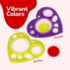 ArtCreativity Heart Shaped Spirographs – Set of 24 – Spiral Arts and Craft Set with Stencils & Geometry Gears for Kids & Adults – Drawing Design Art Toy Kit – Children Art Supplies