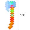 ArtCreativity Light Up Pixel Axe Toy, 1PC, LED Ax for Kids with 3 Flashing Modes, Cool Halloween Costume Accessory, Batteries Included, Best Birthday for Gamers, 17.5 Inches