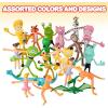 ArtCreativity Mega Set of Bendable Toys Assortment – 100 Pieces – 3 and 4 Inch Bendy Animals – Includes Aliens, Tigers, Zebras, Pirates Etc. – Great Party Favor and Prize – For Kids Ages 5+