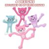 ArtCreativity Mini Cats Bendable Toys for Kids, Set of 48 Flexible Cat Fidget Toy Bendable Action Figures for Boys and Girls, Birthday Party Favors, Cat Party Favors, Goody Bag Fillers for Kids