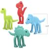 ArtCreativity Mini Dinosaur Bendable Toys (Set of 48), Small Dino Figures Bendy Toys for Kids in 4 Colors, Great Dinosaur Party Favors, Birthday Party Goodie Bag Stuffers and Pinata Fillers