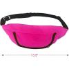 ArtCreativity Neon Fanny Packs for Kids, Set of 4, Colorful Waist Bags with Single Zippered Pocket and Adjustable Strap, Neon Party Supplies, 80’s and 90’s Costume Accessories