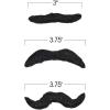 ArtCreativity Realistic Fake Mustache Set (Bulk Pack of 36) Stick On Moustaches with Skin-Safe Adhesive, Photo Booth Props and Favors for Mexican, Super Mario, Lumberjack, and Cowboy Party