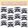 ArtCreativity Realistic Fake Mustache Set (Bulk Pack of 36) Stick On Moustaches with Skin-Safe Adhesive, Photo Booth Props and Favors for Mexican, Super Mario, Lumberjack, and Cowboy Party