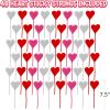 ArtCreativity Sticky Heart Strings – Set of 48 – Heart Sticky Slap Hands Toy with Smiley Face – Heart Shaped Sticky Fidget Toys for Kids Party Favors Bulk – Rewards and Prizes for Kids Classroom