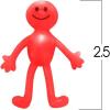 ArtCreativity Stretchy Smile Face Men – Bulk Pack of 24 – Stress Relief Fidgeting Toys for Kids and-Adults, 5 Vibrant Colors, Sensory Toys for Autism and ADHD, Fun Birthday Party Favors for Children