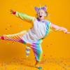 ArtCreativity Unicorn Headband & Clip-On Accessories Set for Kids & Adults, Includes Furry Ear Headband and Rainbow Tail, Cute Costume Gifts