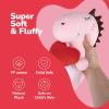 ArtCreativity Valentine’s Day Plush Dino Stuffed Animal – 12 Inches Tall – Light Pink Cute Dinosaurs Plush with Red Heart – Pink Dinosaur Plushie – Valentine’s Day Gifts for Her