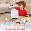 ArtCreativity Valentines Mailbox Kit – Make Your Own Valentines Box Kit for Girls & Boys – Includes Box, Double-Sided Tape, and 18 Decorative Foam Pieces – Cute Valentines Crafts Supplies