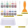 ArtCreativity Water Marbling Paint Art Kit for Kids – Complete Set with 12 Paint Colors, 10 Bags Thickening Powder, 10 A5 Papers, and More – Marble Art Painting Kit – Crafts for Kids Ages 3 and Up