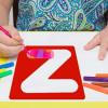Karty Alphabet Letter Stencil Set for Kids and Adults – Painting, Lettering and Drawing Templates – Large Plastic ABC Stencils for Protest Posters, Arts and Crafts Projects – 6 Inch(6 Inch)