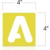 Karty Alphabet Letter Stencil Set for Kids and Adults – Painting, Lettering and Drawing Templates – Large Plastic ABC Stencils for Protest Posters, Arts and Crafts Projects – 6 Inch(4 Inch)