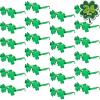ArtCreativity 24 PCS St Patrick’s Day Shamrock Glasses – Saint Patricks Day Accessories with UV400 Protection for Irish Costume Party, Photo Props, Parade, Party Favors – Green Clover Sunglasses