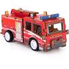 ArtCreativity 3D Puzzle Car Toy (Fire Truck) – Wooden Car Building Kit for Kids – STEM Wood Building Kit with Pullback Mechanism – Wooden Puzzle Model Car Kit – STEM Projects for Teens(Fire Truck)
