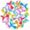 ArtCreativity Acrylic Mermaid Tail Charms – Set of 24 – Mermaid Charms in 10 Assorted Colors – Mermaid Cake Topper Set with a Crystal Look – Mermaid Crafts for Necklaces, Earrings, and Keychains