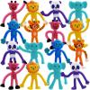 ArtCreativity Animal Bendable Figures, Set of 48, Stress Relief Bendy Toys for Kids in Panda, Tiger, Giraffe, Monkey, Elephant and Lion Designs, Bendable Toys, Zoo Animal Party Favors