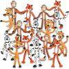 ArtCreativity Bendable Animal Figures – Set of 12 Flexible Zoo Toys, Fun Fidget Stress Relief for Kids, Animal Party Favors, Goody Bag Stuffers, and Piñata Fillers