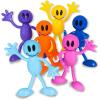 ArtCreativity Bendable Smile Figures – 12 Smiley Face Flexible Toys for Kids & Adults, Party Favors, Goody Bag Stuffers, Easter Basket & Piñata Fillers