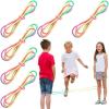 ArtCreativity Chinese Jump Ropes, Set of 6, Elastic Playground Skipping Ropes for Kids, Outdoor Toys for Girls and Boys in Rainbow Colors, Great as Goodie Bag Stuffers and Birthday Party Favors