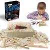 ArtCreativity Dino Teeth Dig and Discover Excavation Kit for Kids, Includes Triceratops and Spinosaurus Toy Fossil Teeth with 2 Digging Tools, Interactive Dinosaur Gifts for Boys and Girls(Triceratops and Spinosaurus (2 Teeth))